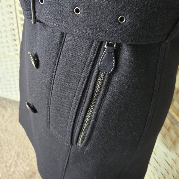 Burberry Brit black wool & cashmere coat size US 2 EXCELLENT condition! - Picture 8 of 12